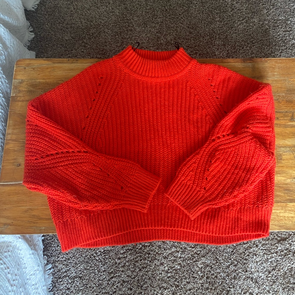 Women’s H&M Orange Sweater - large